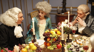 Priestley and Lavoisier at dinner.